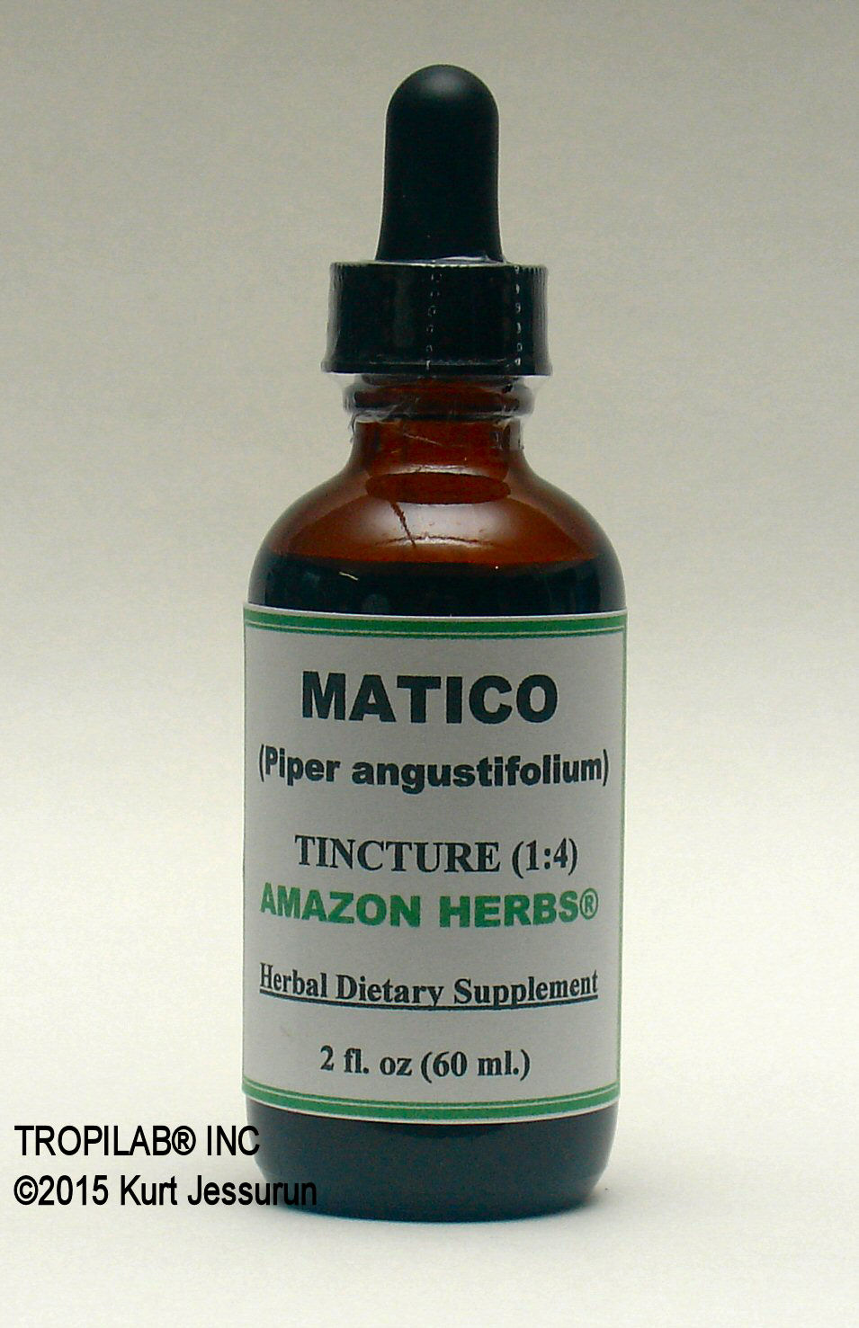 Tincture of Piper angustifolium or Spiked pepper, also called Matico - TROPILAB