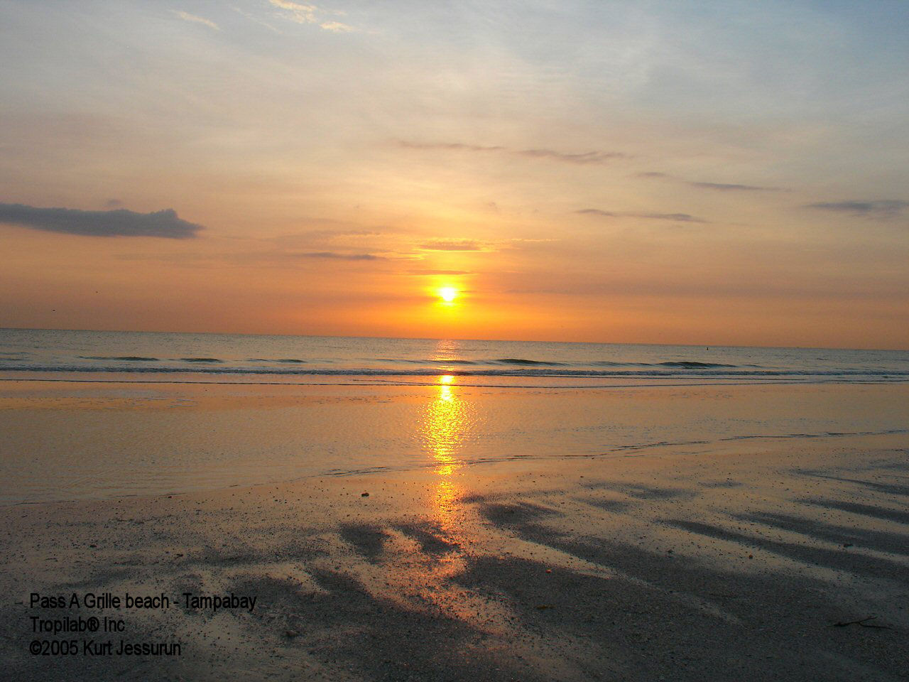 beautiful sunset St. Pete's beach